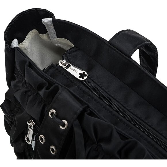 Womens Girls Tote Ita Bag Bowknot Wrinkled Edge Shoulder Bag Kawaii Purses and H - Picture 6 of 7